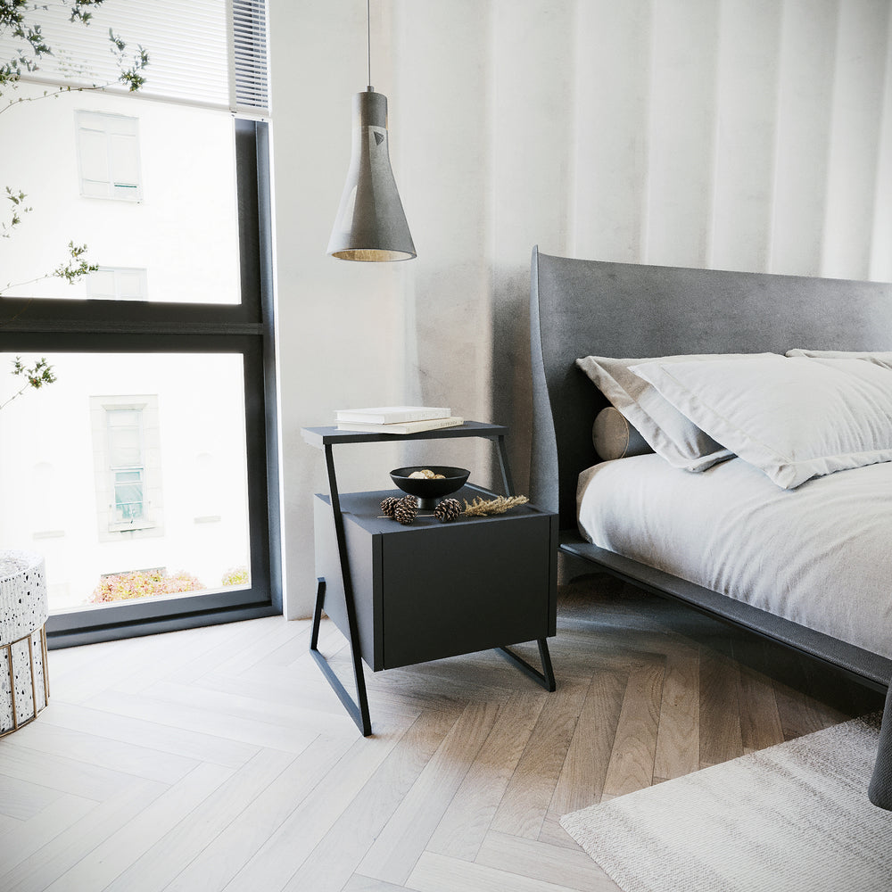 
                  
                    Minimalist Wooden Bedside Table
                  
                