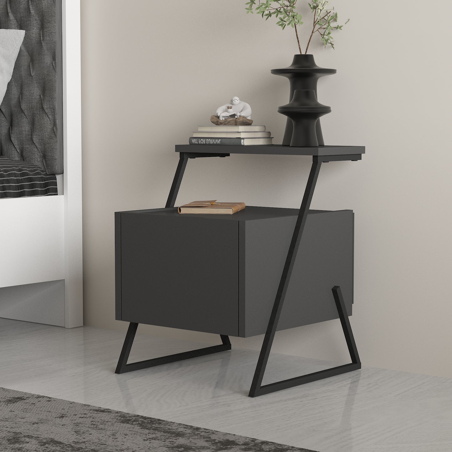 
                  
                    Minimalist Wooden Bedside Table
                  
                