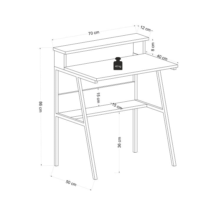 Minimalist Wooden Computer Desk Dimensions - Modular Wood - 1