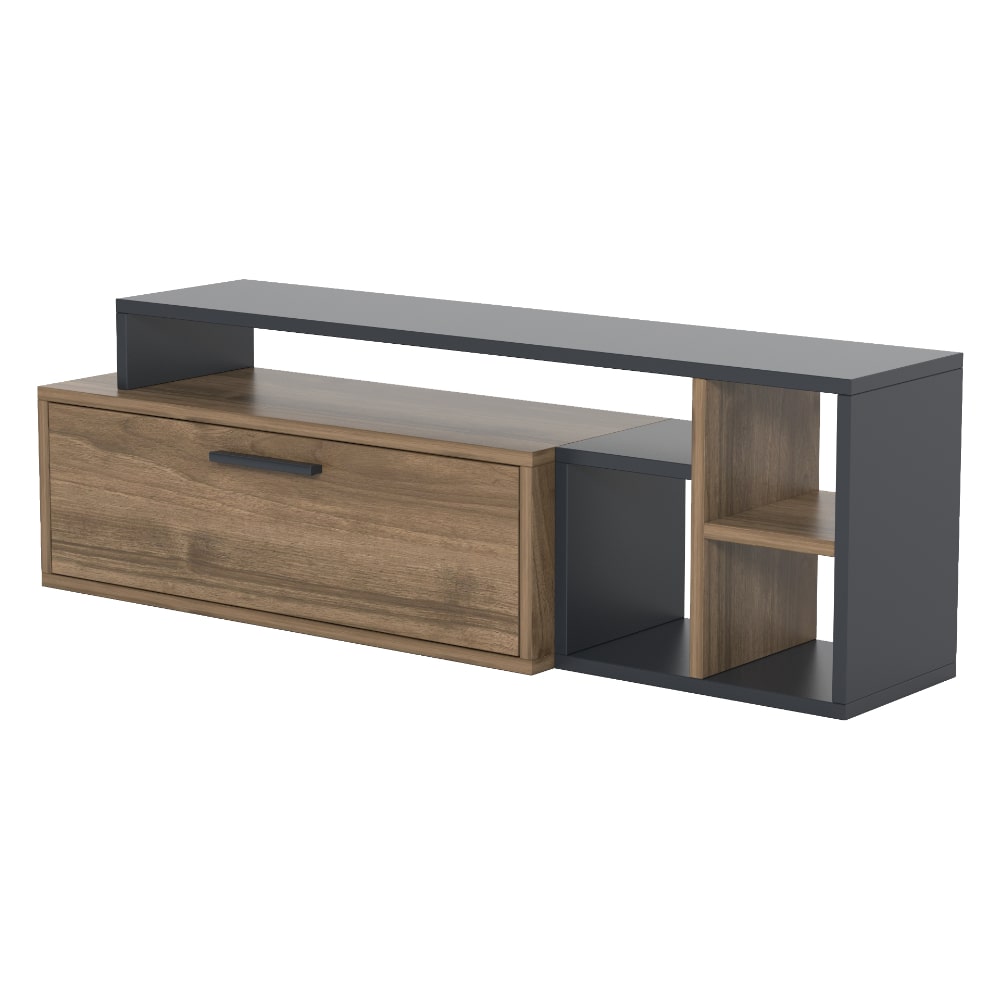 
                  
                    Brown Wooden Adjustable TV Cabinet Stand - Modular Wood - 7
                  
                