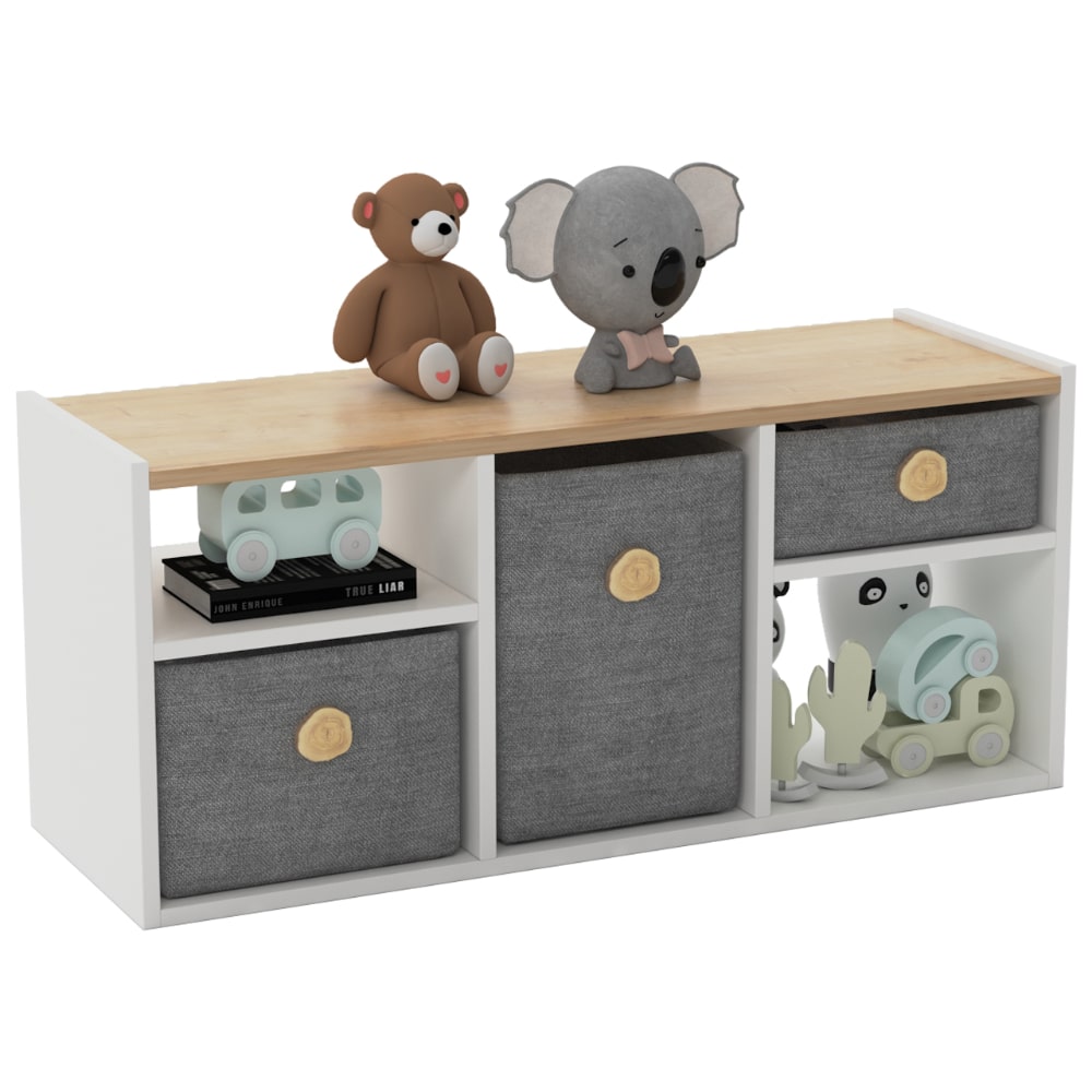 
                  
                    Wooden Storage Cabinet for Children Toys - Modular Wood - 3
                  
                